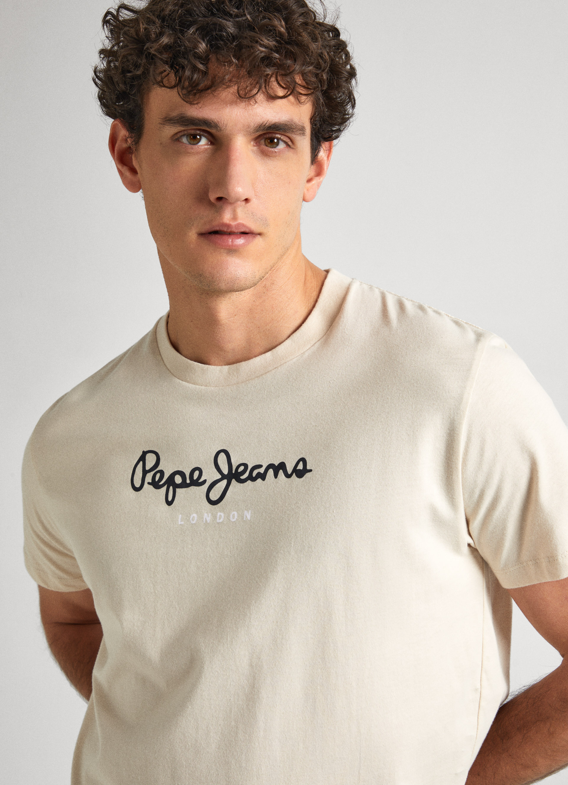 T-Shirt Pepe Jeans Eggo Long Bleu pour Homme Blue - Prêt-à-Porter